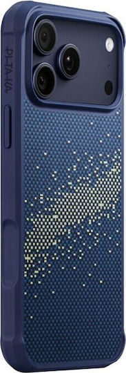 Pitaka Proguard Back Cover Aramid Fiber Silicone 1mm Blue for iPhone 17 Pro