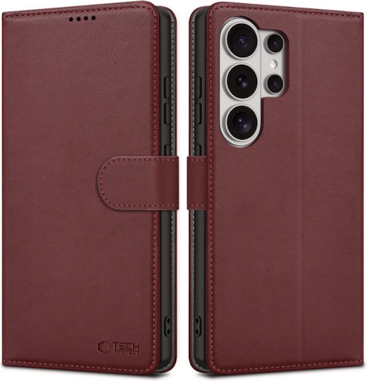 Tech-Protect Wallet Σιλικόνης Μπορντό (Galaxy S26 Ultra)