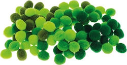 Brewis Пом Пом Pom12 1см Зелени Оттенъци 100 Бройки