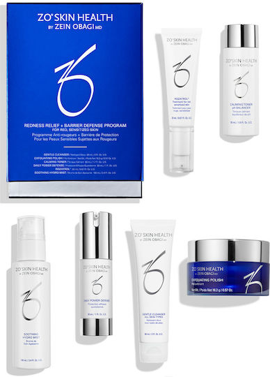 ZO Skin Health Redness Relief + Barrier Defense Program Travel Set 6pcs