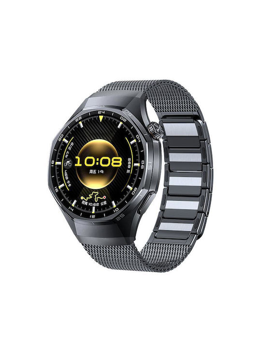 Huawei Watch Gt 6 Pro Tragbare Bänder Druckknopf Nahtlose Schnittstelle I-förmiges Magnetisches Rostfreier Stahl Uhrenarmband Titan Grau Huawei Watch Gt 6 Pro Tragbare Bänder Druckknopf Nahtlose Schnittstelle I-förmiges Magnetisches Rostfreier Stahl Uhrenarmband Titan Grau