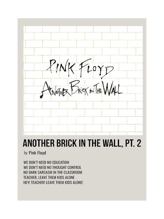 Music Poster Another Brick In Wall Pink Floyd M...