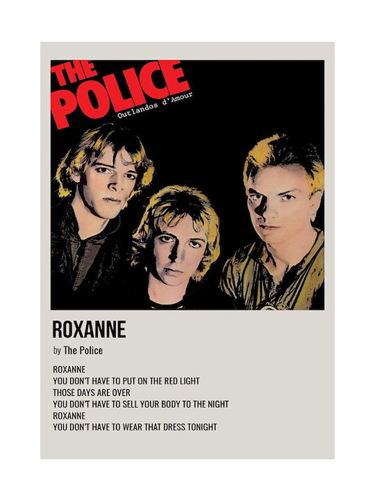 Music Poster Roxanne Police Ms582 30cm X 40cm