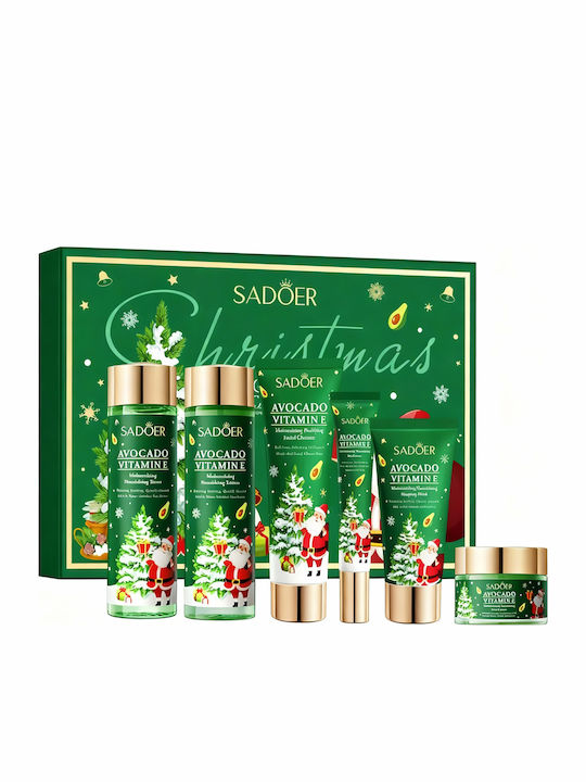 Sadoer Avocado Vitamin E Skin Care Set for Moisturizing 6pcs
