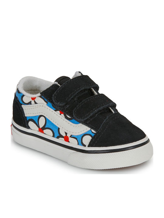 Vans Old Skool V Παιδικά Sneakers με Σκρατς Μαύρα