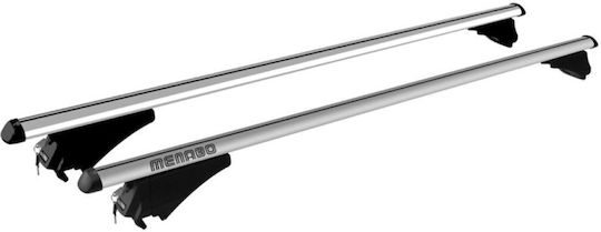Menabo Autodachträger Aluminium Tiger 1185 cm Silber Farbe BMW Serie 3 F31 Touring 5 Türen 2012>2015/2015>2018 Flush oder Raised Dachreling-2 Stück 8490/μβ Mp.8490/mb-10