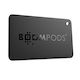 Boompods Boomcard Kreditkarten-Size Airtag Schlüsselbund-Etui Android Find My Ipx7 Schwarz