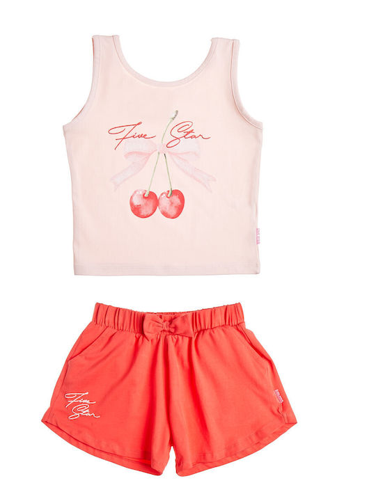 Kids' Set with Shorts Summer 2pcs Pink