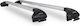 Menabo Folding Aluminum Car Roof Bars Ariete 815-1195 Cm Silver Color Ford Focus Iv Active 5 Doors 2019 Flush Rails 55 Cm Max 2 Pieces 12060/mb Mp.12060/mb-43