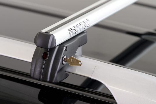 Menabo Aluminum Roof Bars Sherman XL Silver 135 Cm Silver Color Audi A6 4F/C6 Allroad 5 Doors 2006>2011 Raised Rails Parallel Bars Empty 2 Pieces 9470/MB MP.9470/MB-20