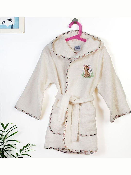 Dimcol Baby Bademantel mit Kapuze