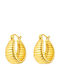 Breeze Earrings made of Silver Gold Plated with Diamond