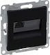 Suno Компютърна Контактна Двойна RJ45 Cat 6a UTP Черна 721454