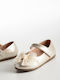 Kids Ballerinas with Hoop & Loop Closure Gold
