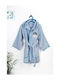 Dimcol Kids Hooded Bathrobe Sky Blue