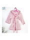 Dimcol Kids Hooded Bathrobe Pink