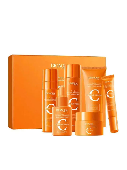 Bioaqua Vitamin C Комплект за грижа за кожата за Блясък Bioaqua Vitamin C Комплект за грижа за кожата за Блясък