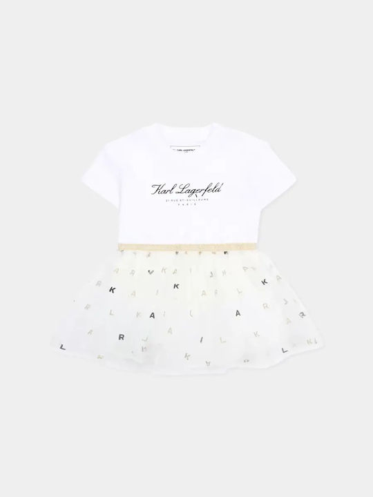 Kids Tulle Dress White