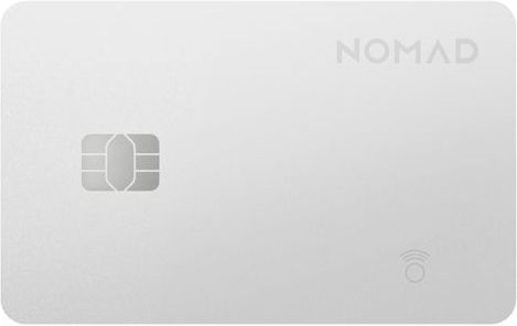 Nomad Tracking Card Pro Съвместим С Apple Find My Бяла