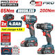 Bormann BBP5431X44T2CA Set Impact Drill Driver & Impact Screwdriver Brushless with 2 Batteries 4Ah and Case