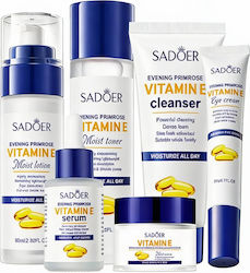 Sadoer Evening Primrose Vitamin E Set Îngrijire pentru Curățare facială & Strălucire