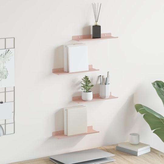 Pink Wall Shelves 4 Pieces 30x9x2.5cm