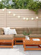 Garten- und Outdoor-Möbelsets 13 Stück mit Kissen