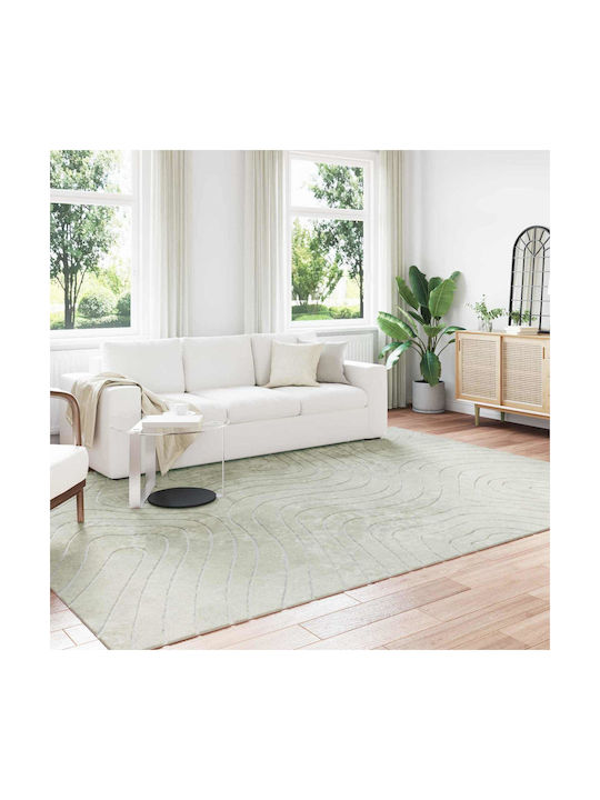 vidaXL Antiderapant Covor Rectangular Verde