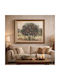 Pomegranate Tree Canvas Embossed Gilding 50x50cm