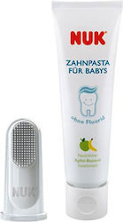 Nuk Tooth & Gum Cleanser Σετ Βρεφική Οδοντόκρεμα Μπανάνα 40ml Nuk Tooth & Gum Cleanser Σετ Βρεφική Οδοντόκρεμα Μπανάνα 40ml