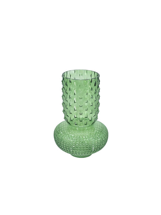 Artekko Vază Decorativă Sticlă Glassy Verde 21.5x21.5x32.6cm 1buc