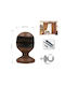 Galifas Curtain rail base Wall Bronze 1pcs