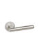 Convex Door Handle Middle Door with Rosette Pair with Mouthpiece Matte Nickel
