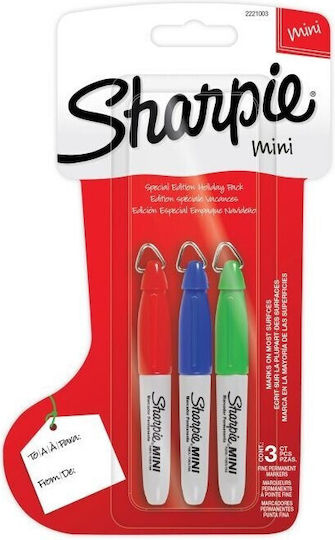 Sharpie Ανεξίτηλοι Μαρκαδόροι Assorted Colours Σετ 3τμχ