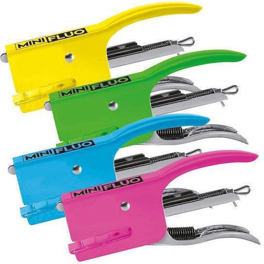 Romeo Maestri Mini Fluo Hand Stapler Staple Ability Up To 10 Sheets Various Colours