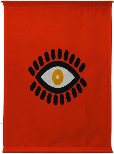 Wallity Decorative Tapestry Polybaby Handmade Red Fabric 140x100cm