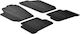 Volkswagen Polo 07/2009-2017 Custom Fit Floor Mats Rubber Black Color With Fastenings Lampa 4 Pieces