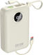 Dudao K-14 Baterie externă 20000mAh 22.5W Power Delivery / Încărcare rapidă / PPS Bej