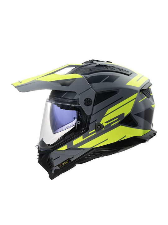 LS2 Pioneer II Namib Matt Grau/H-V Gelb Motorra...