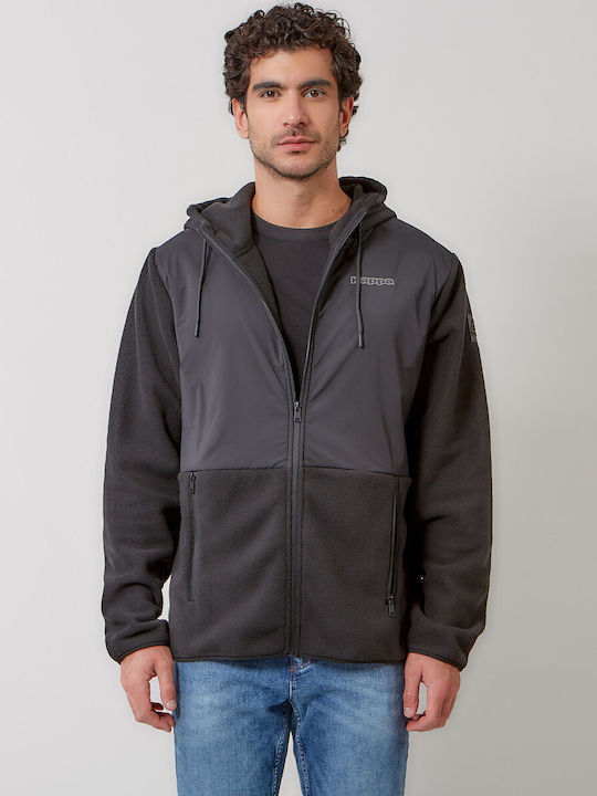 Kappa Paolo Sweatshirt with Hood Black