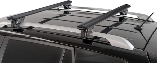 Menabo Autodachträger Aluminium Fender XL 134 cm Schwarz Farbe Ford Tourneo Connect 5 Doors 2021 Mit Dachreling 2 Stück 14670/mb Mp.14670/mb-54