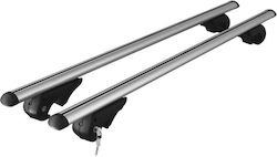 Menabo Aluminum Car Roof Bars Brio 120 Cm Silver Color Mercury Mariner 5 Doors 2004>2010 Raised Rails Parallel Bars Set 2 Pieces 4000/mb Mp.4000/mb-180