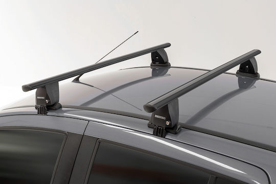 Menabo Complete Set Aluminum Car Roof Bars Delta M 123 Cm Black Citroen C-Zero 5 Doors 2010> 9720 Mb+12500 Mb Mp.ci.12500/mb-dltb-10