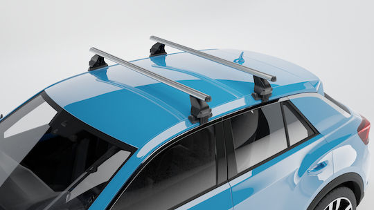 Menabo Complete Set Aluminum Car Roof Bars Omega M 112 Cm Silver Ds 3 Crossback 5 Doors 2018>-2 Pcs 11750 Mb+13460 Mb Mp.ds.13460/mb-omga-1