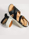 Flache Sandalen für Damen in Schwarz Farbe