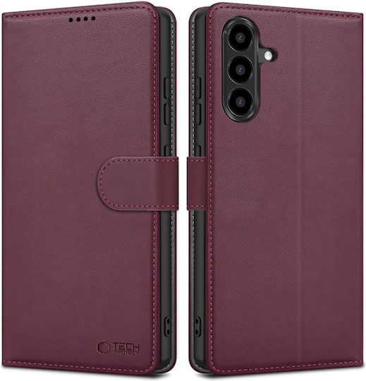 Tech-protect Wallet Husă Galaxy A36 A56 A37 Vișinie