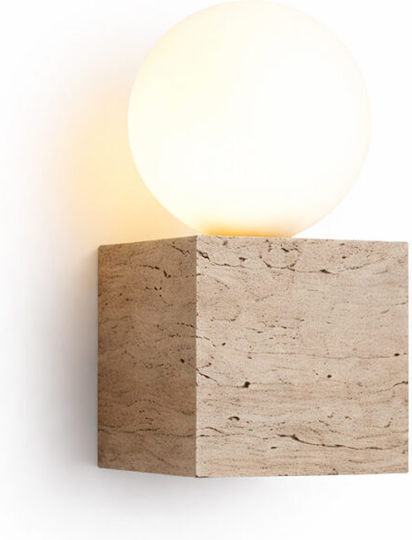 Inlight Modern Wall Lamp with G9 Lamp Bulb Base Beige 10x20x20cm