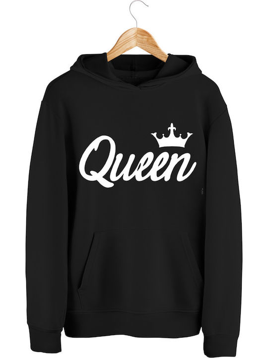 Hanorace Tipar Queen Hood911 Negru