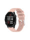 Garmin Forerunner 245 Music 20mm Smooth Solid Color Silicone Watch Band Ροζ