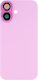 Apple Iphone 16 Back Glass Without Nfc Enlarged Camera Frame Pink Compatible